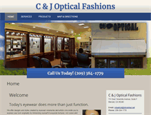 Tablet Screenshot of candjoptical.com